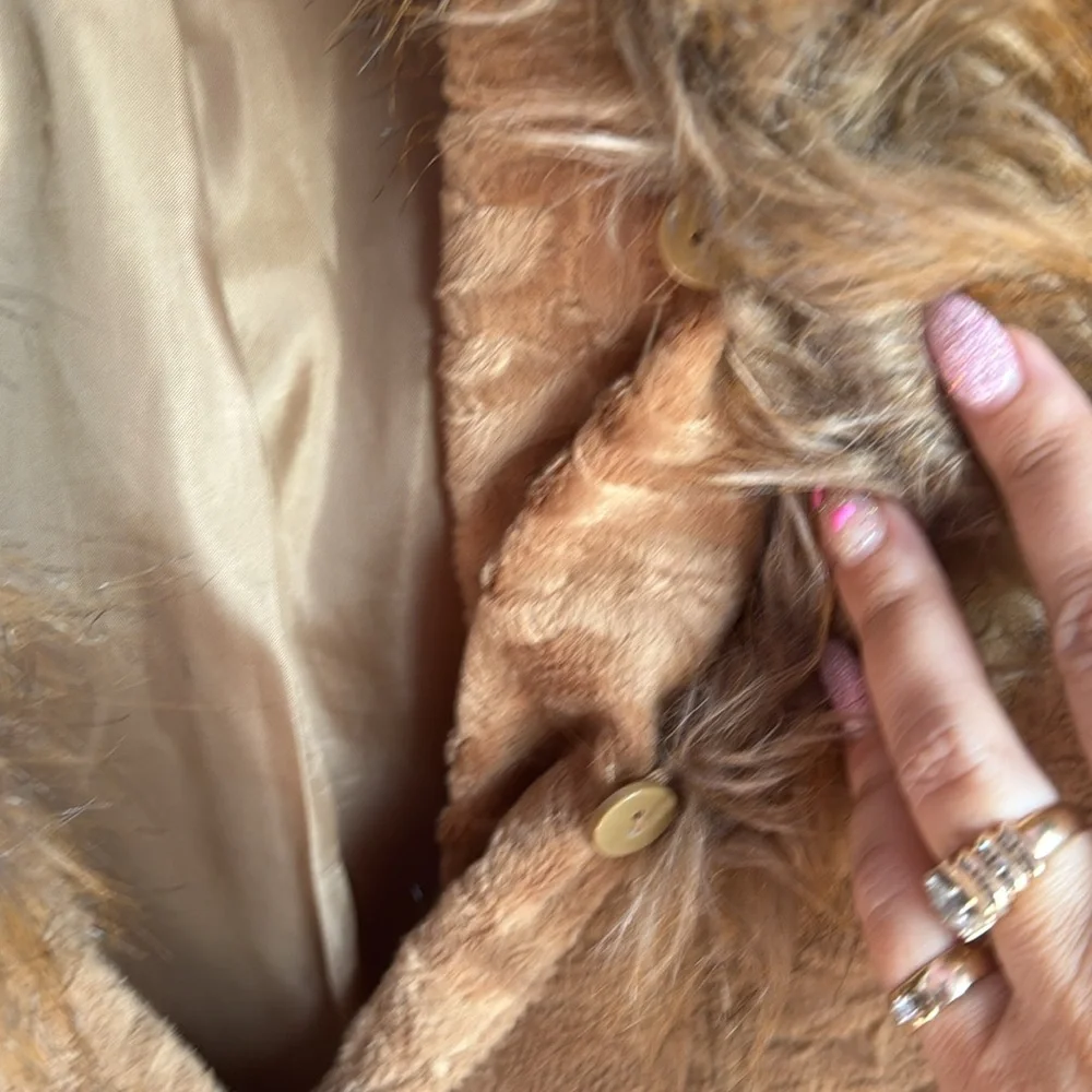 Ladies Tan Coat, size S - Picture 2 of 4